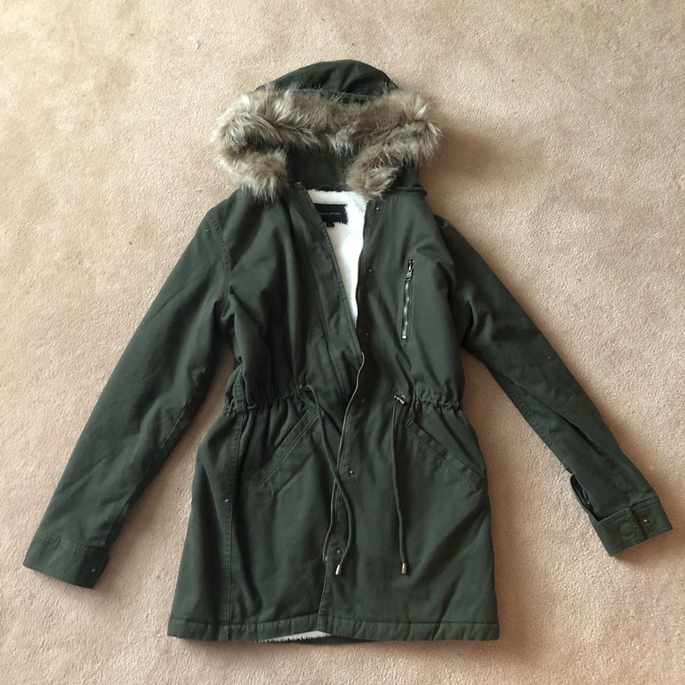 NWOT Banana Republic Army Green Parka